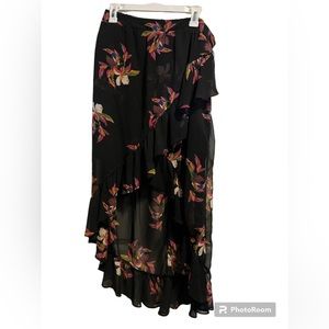 NWT -High Low Floral skirt